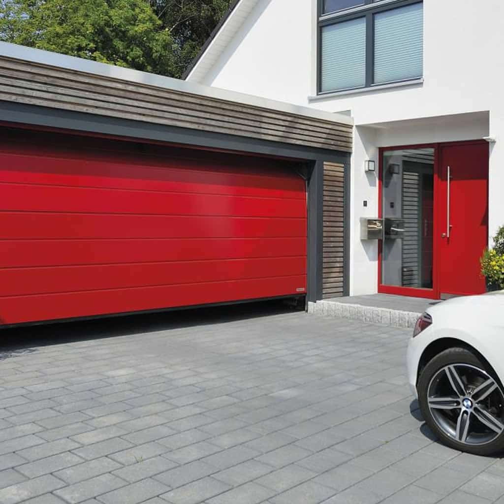 Red Garage Door