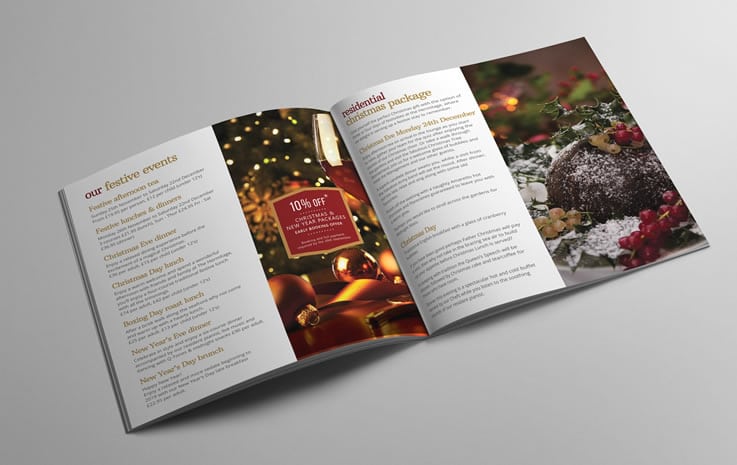 Hermitage Hotel Christmas Brochure by Six Eleven Design